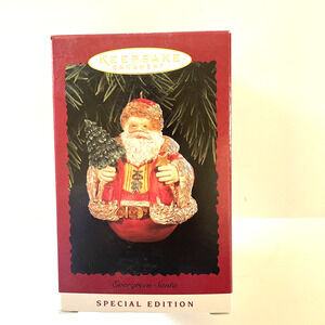 Hallmark Keepsake Evergreen Santa 1996 Special Edition Christmas Ornament